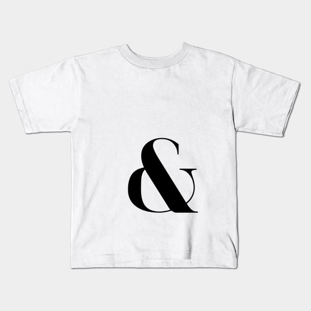 Ampersand Kids T-Shirt by froileinjuno